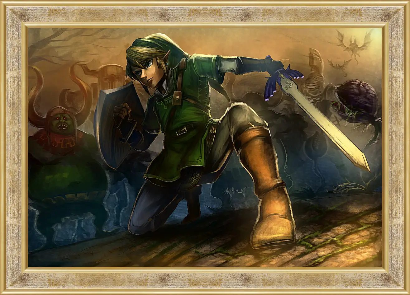 Картина в раме - The Legend Of Zelda Wii U
