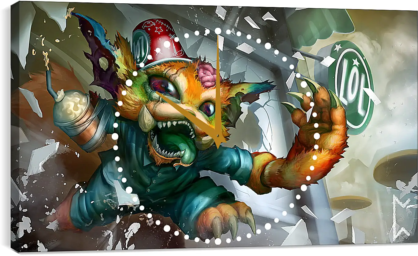 Часы картина - League Of Legends

