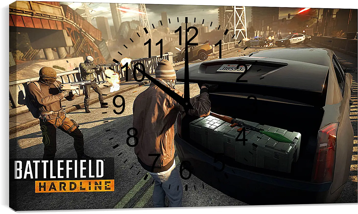 Часы картина - Battlefield: Hardline