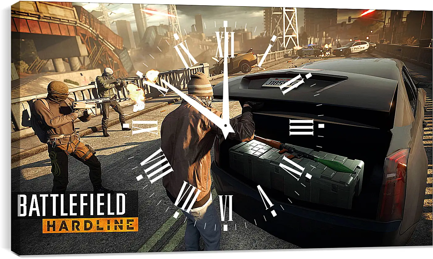 Часы картина - Battlefield: Hardline