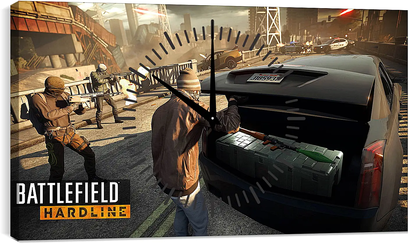 Часы картина - Battlefield: Hardline