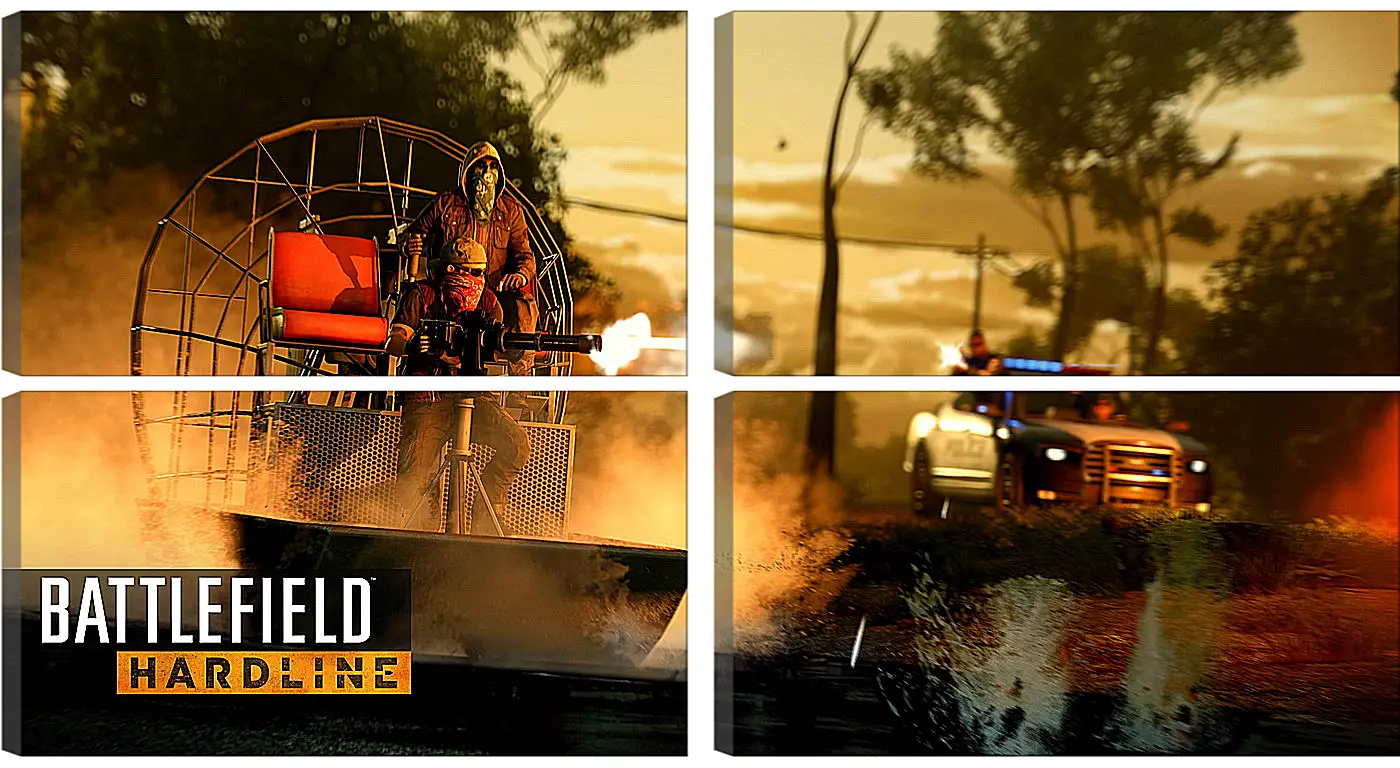 Модульная картина - Battlefield: Hardline