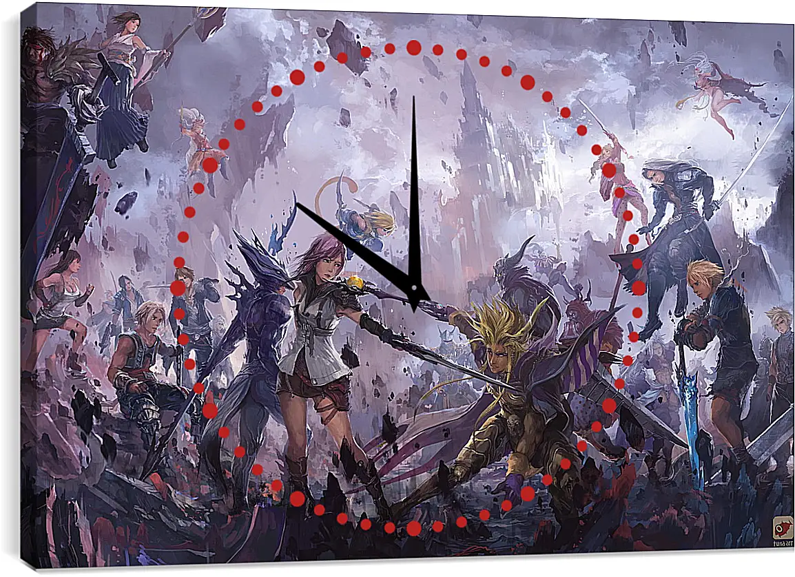 Часы картина - Final Fantasy