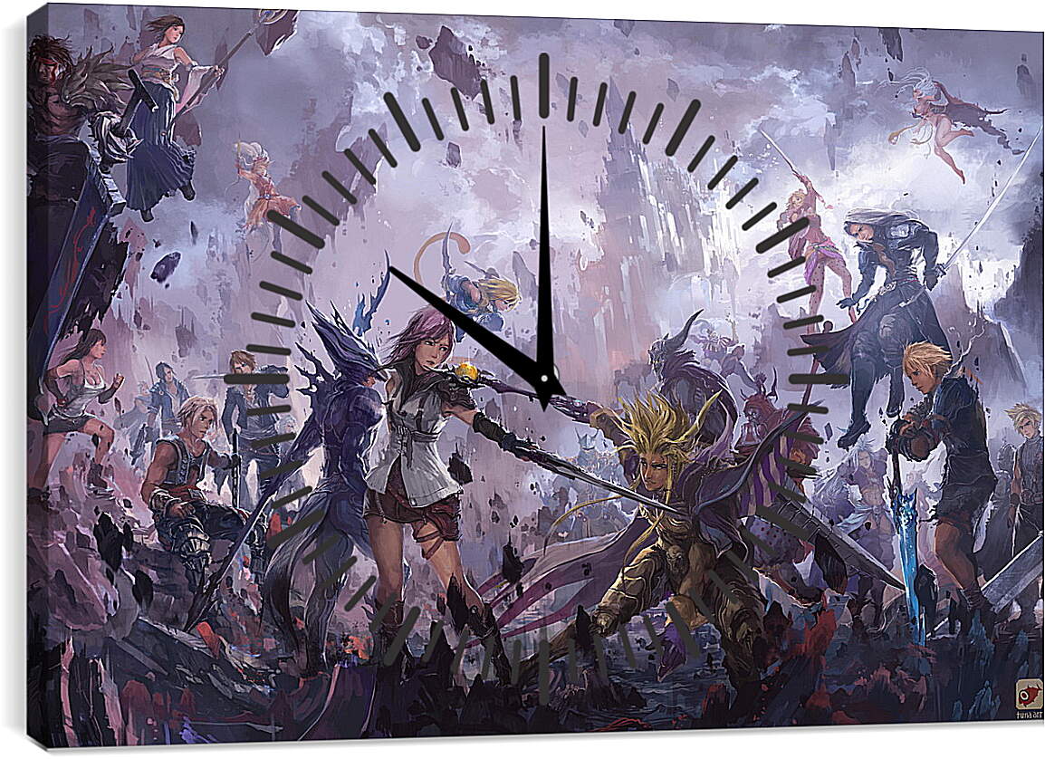 Часы картина - Final Fantasy