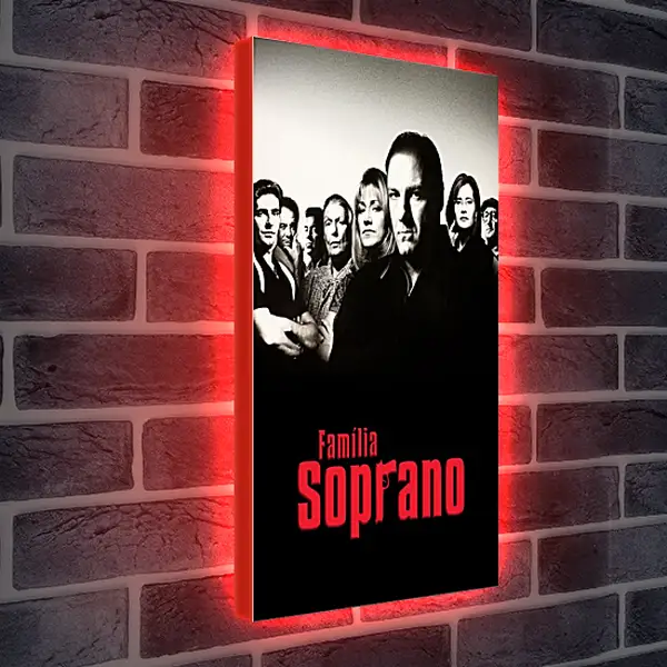 Лайтбокс световая панель - Клан Сопрано. The Sopranos