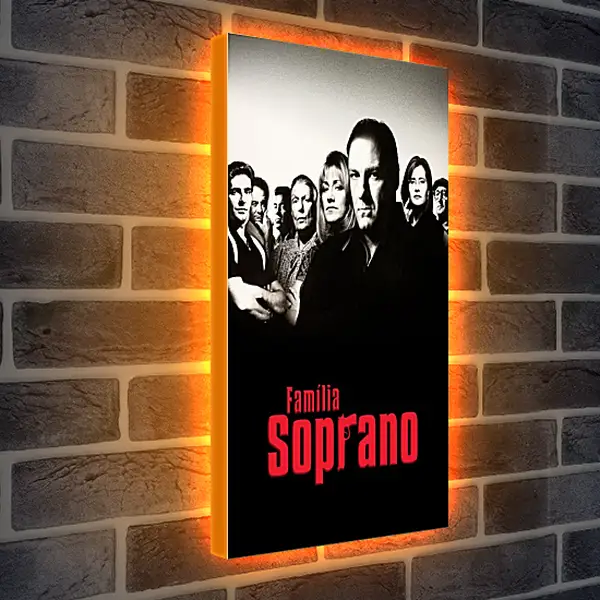 Лайтбокс световая панель - Клан Сопрано. The Sopranos