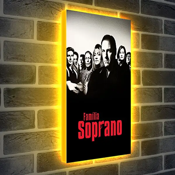 Лайтбокс световая панель - Клан Сопрано. The Sopranos