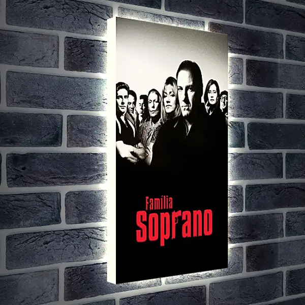 Лайтбокс световая панель - Клан Сопрано. The Sopranos