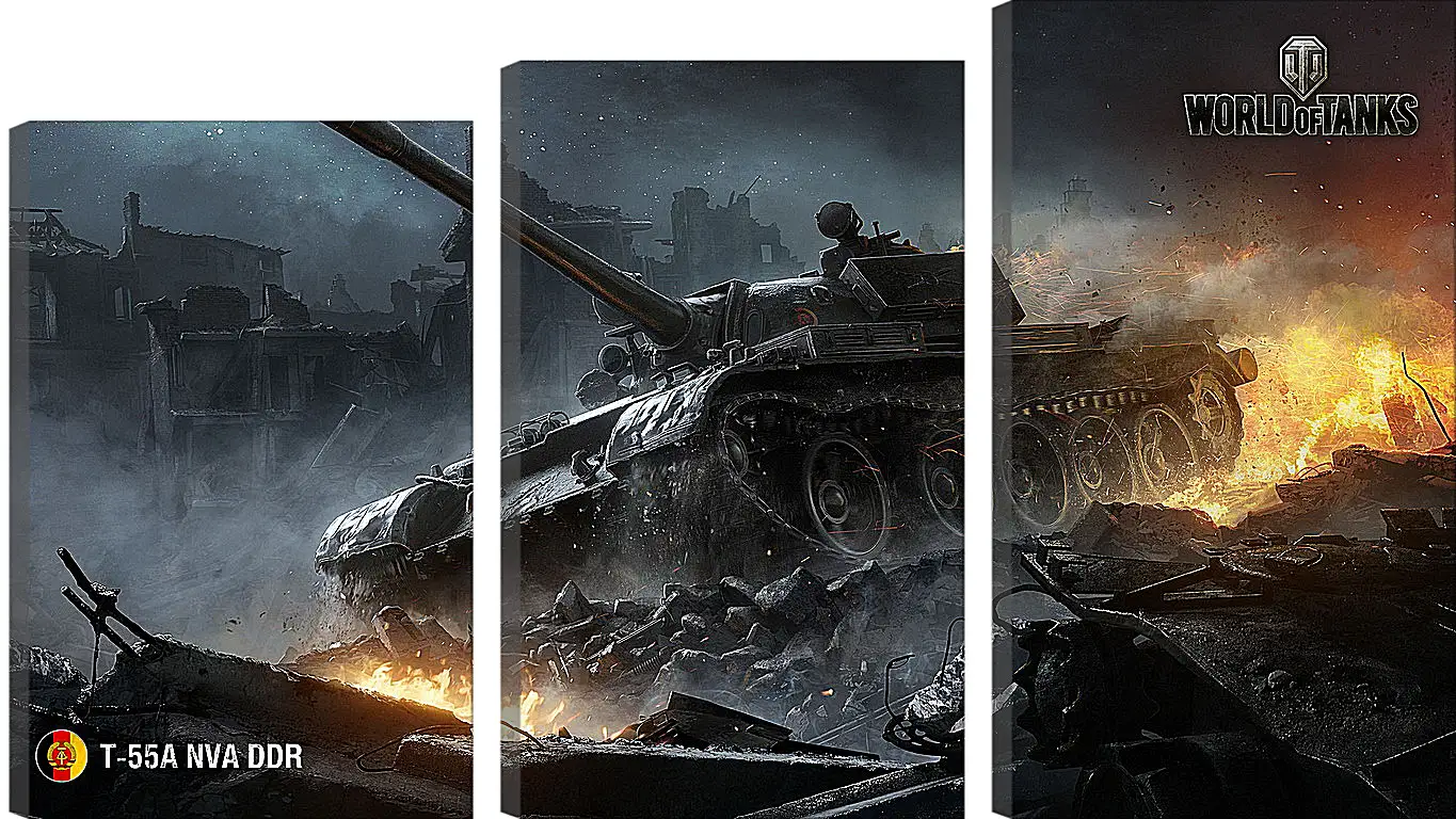 Модульная картина - World Of Tanks