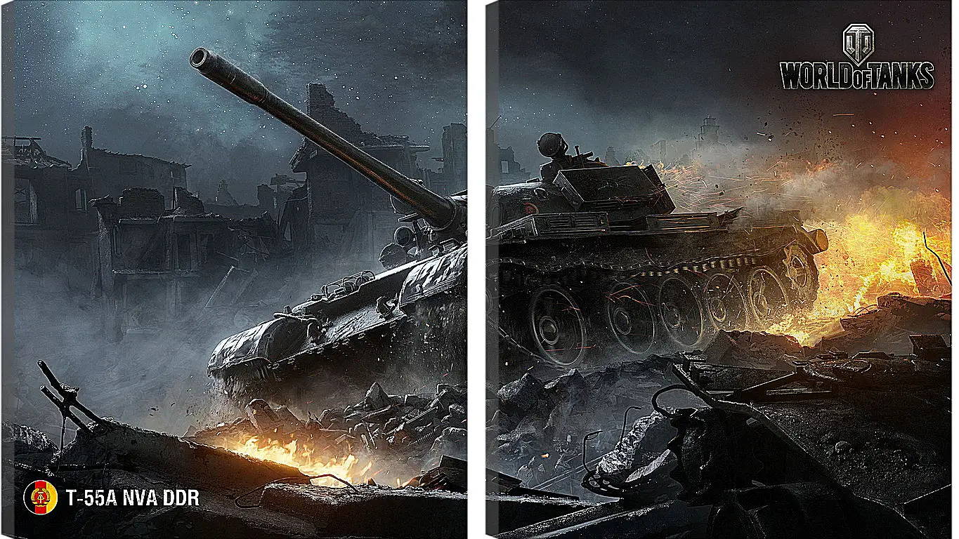 Модульная картина - World Of Tanks