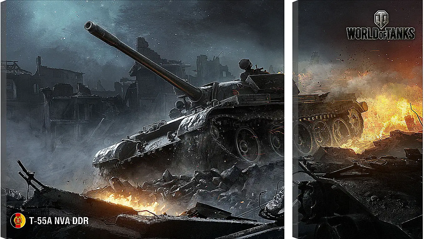 Модульная картина - World Of Tanks