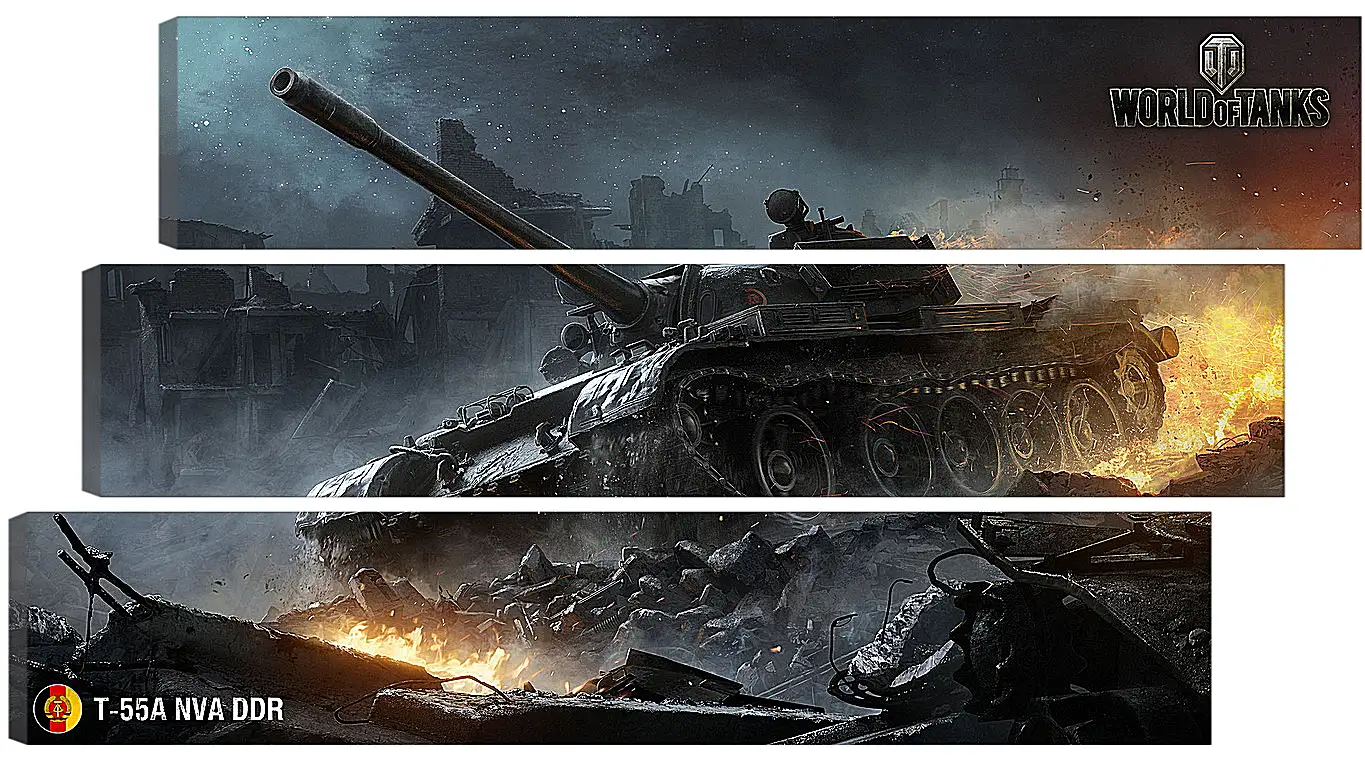 Модульная картина - World Of Tanks