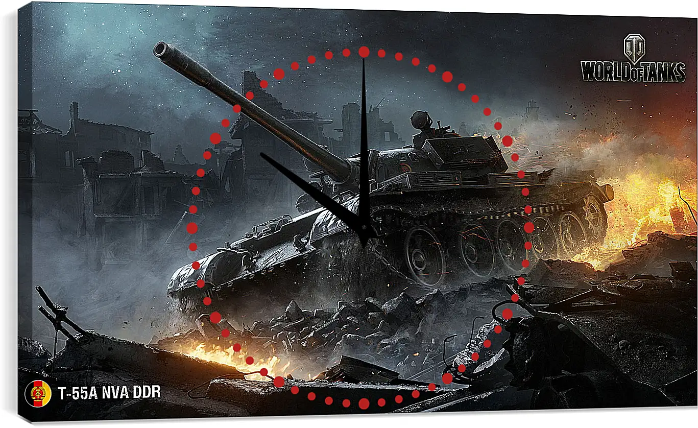 Часы картина - World Of Tanks