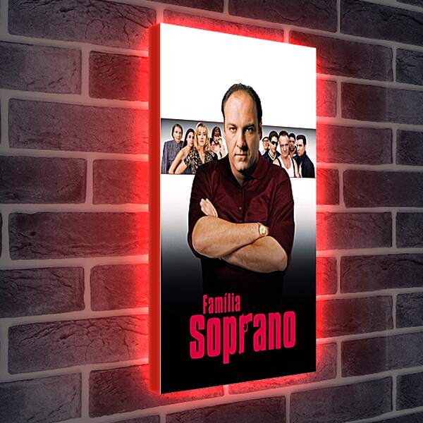 Лайтбокс световая панель - Клан Сопрано. The Sopranos