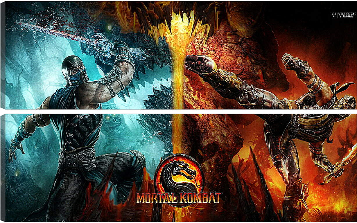 Модульная картина - Mortal  Kombat