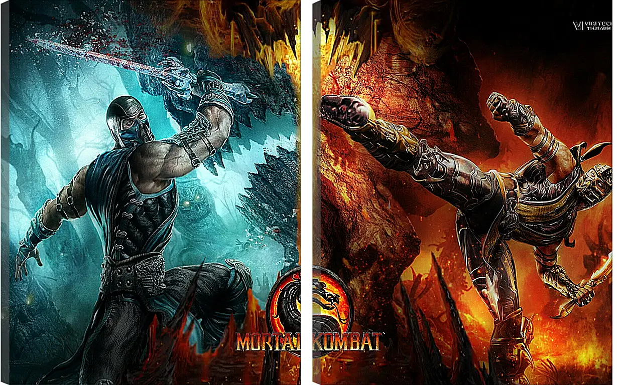 Модульная картина - Mortal  Kombat