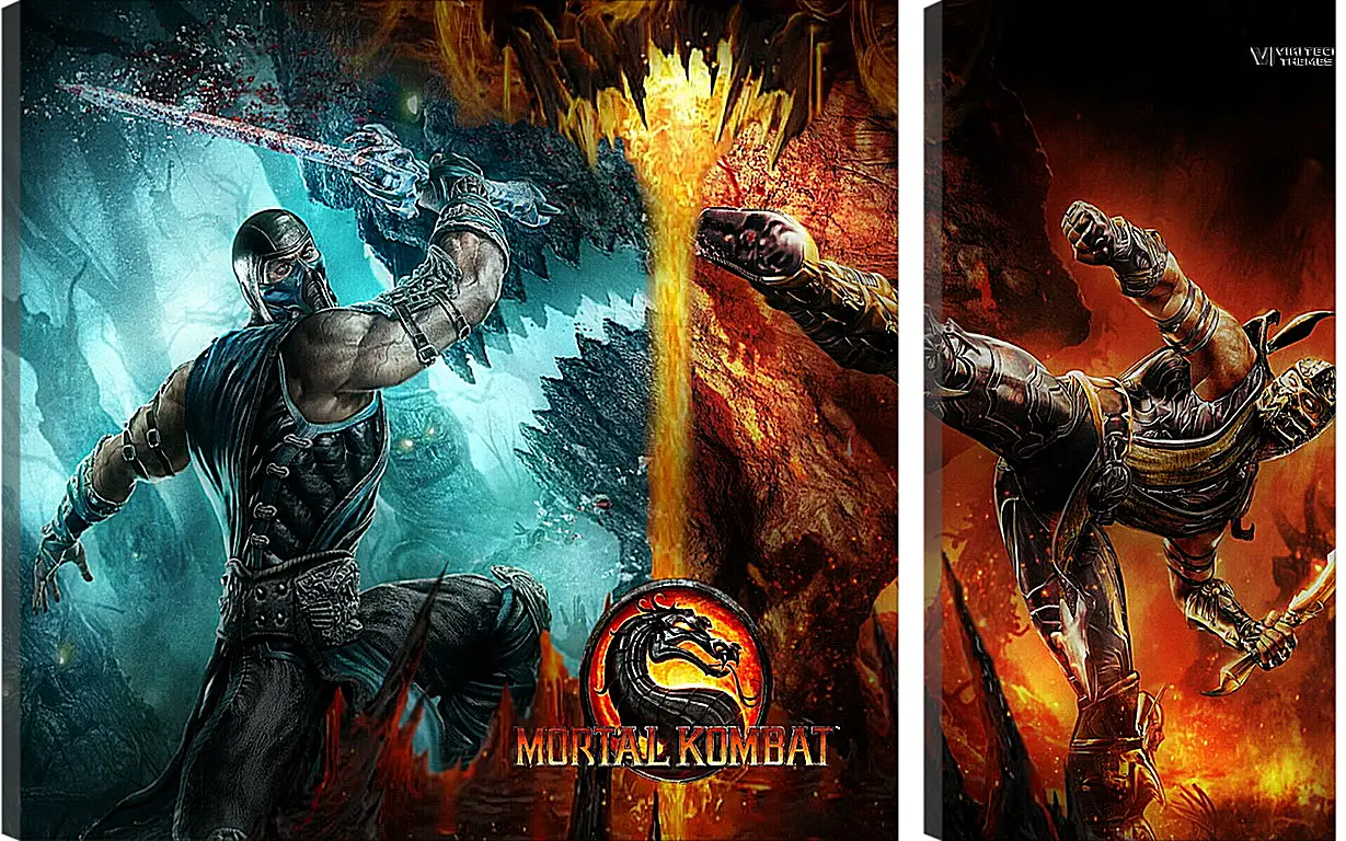 Модульная картина - Mortal  Kombat