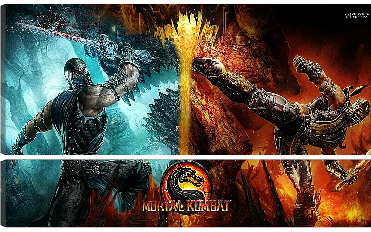 Модульная картина - Mortal  Kombat