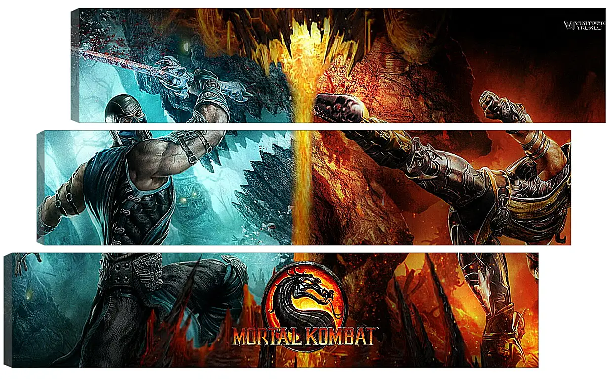 Модульная картина - Mortal  Kombat