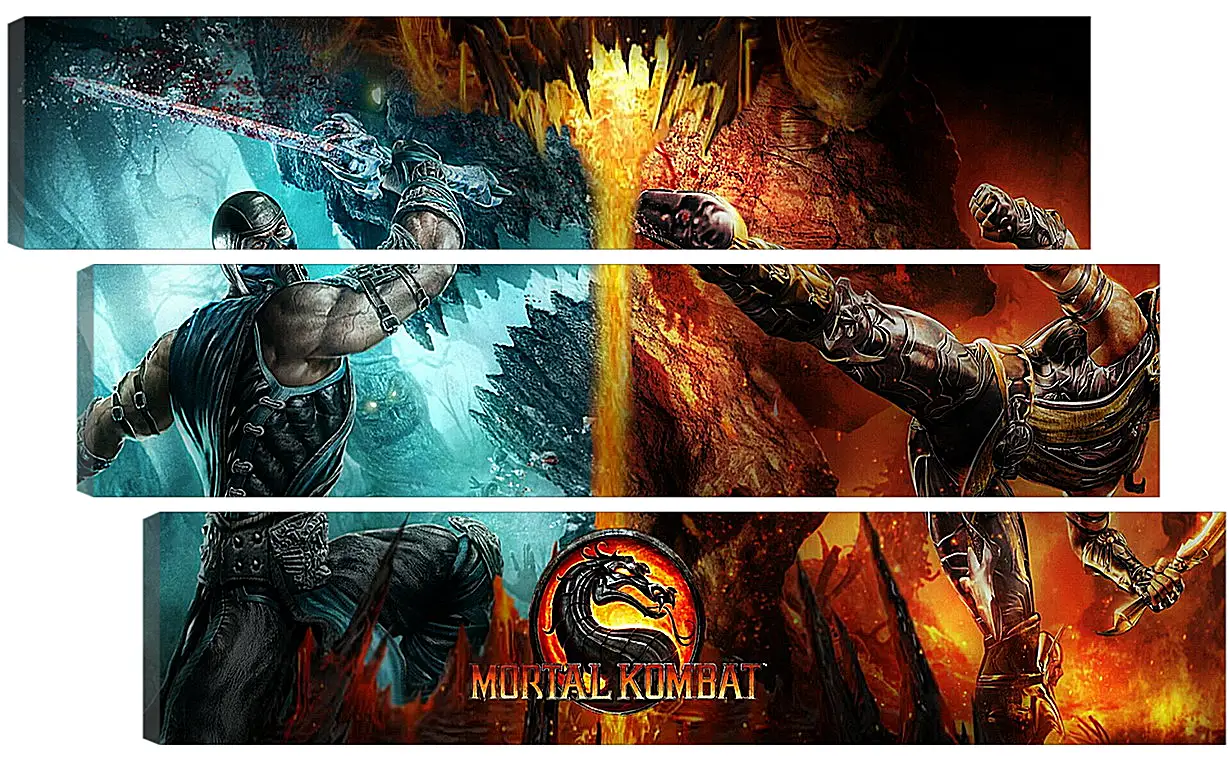 Модульная картина - Mortal  Kombat