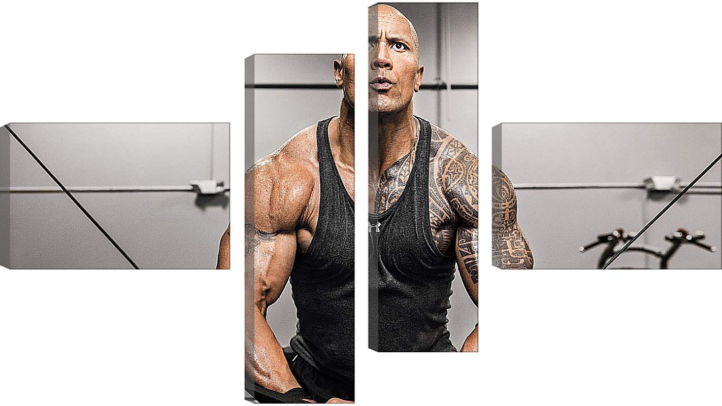 Модульная картина - Dwayne Douglas Johnson. Дуэйн Джонсон (Скала)