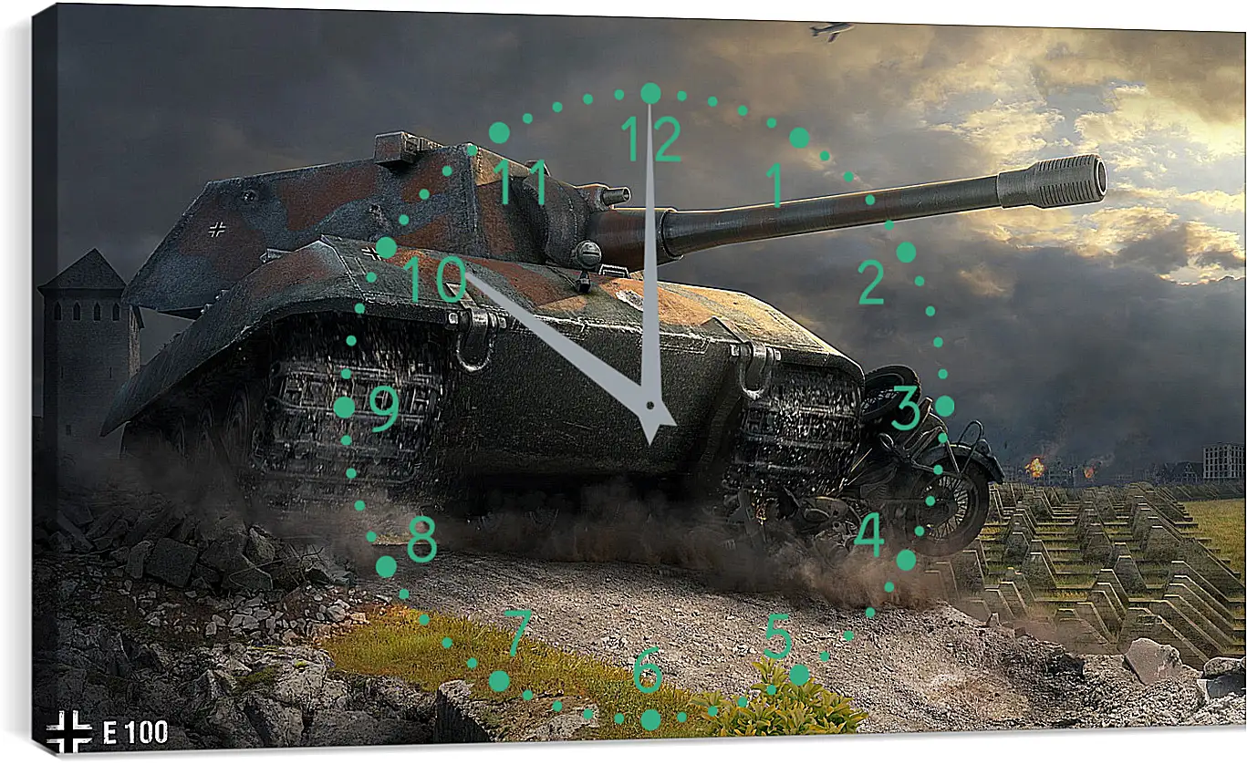 Часы картина - World Of Tanks