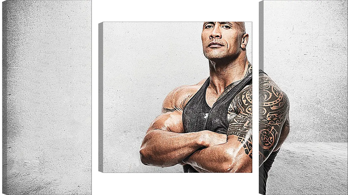 Модульная картина - Dwayne Douglas Johnson. Дуэйн Джонсон (Скала)