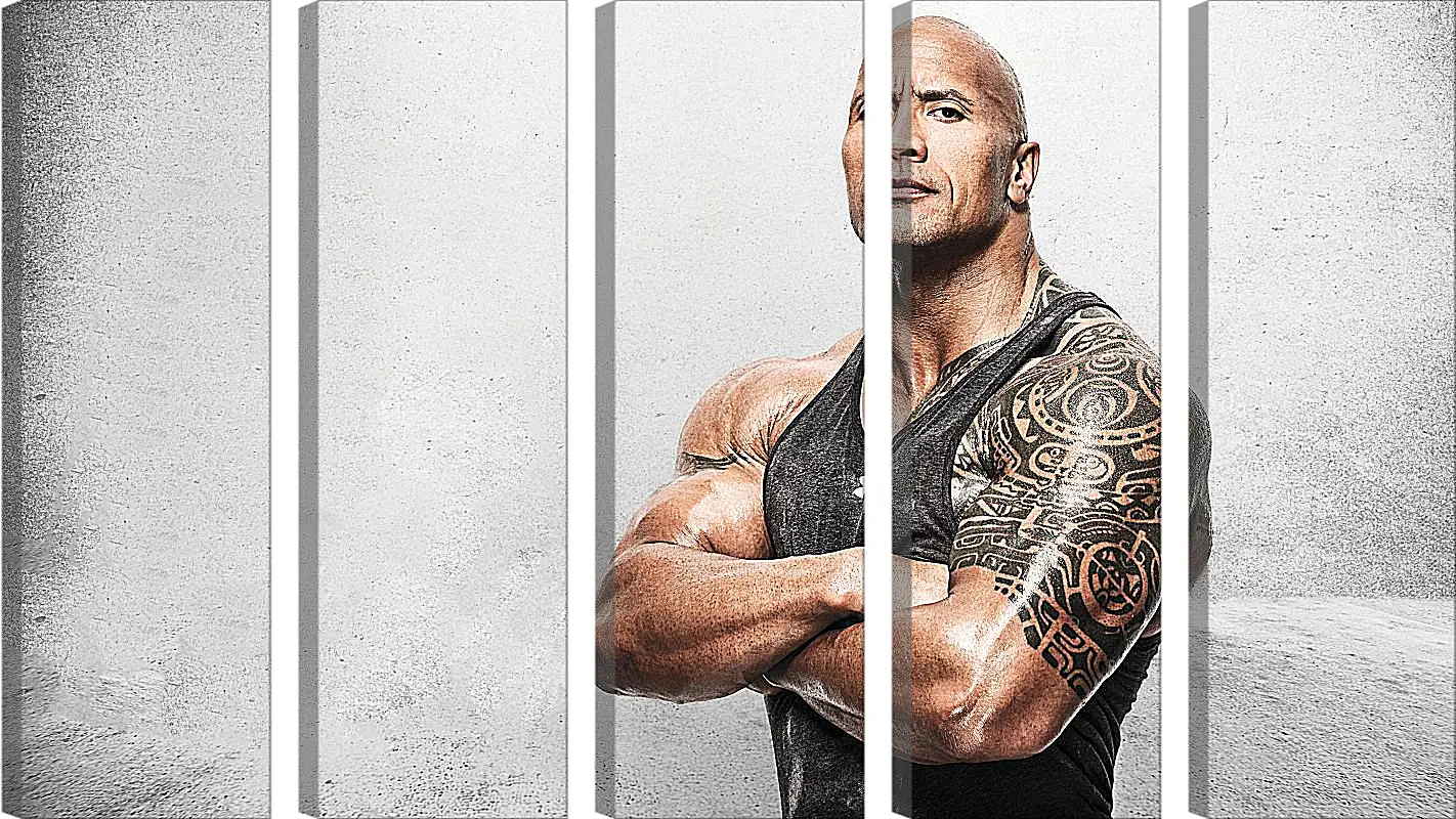 Модульная картина - Dwayne Douglas Johnson. Дуэйн Джонсон (Скала)