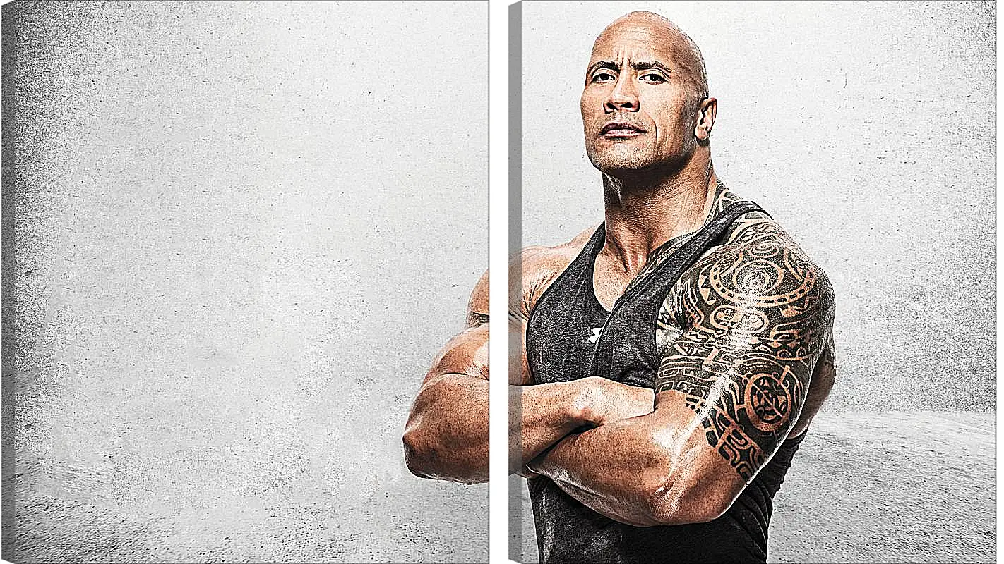 Модульная картина - Dwayne Douglas Johnson. Дуэйн Джонсон (Скала)