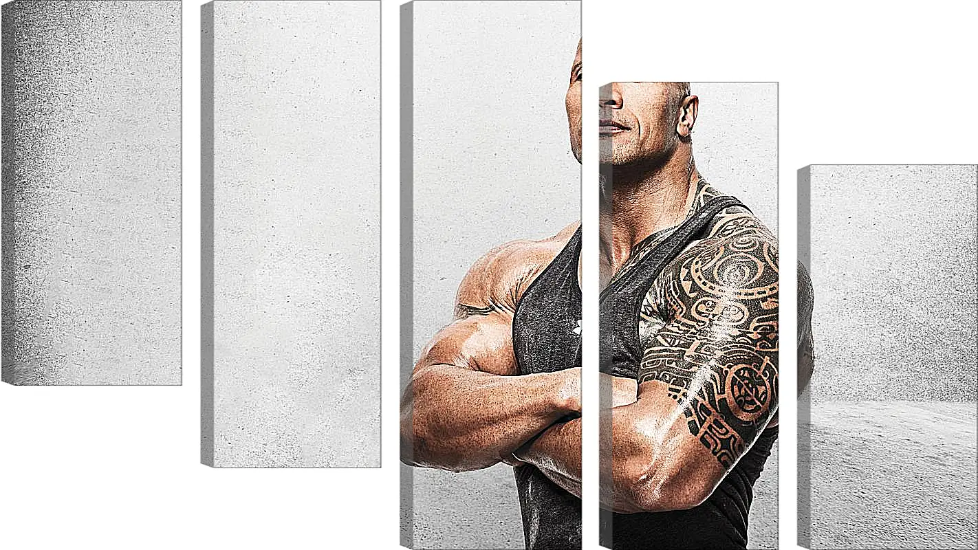 Модульная картина - Dwayne Douglas Johnson. Дуэйн Джонсон (Скала)