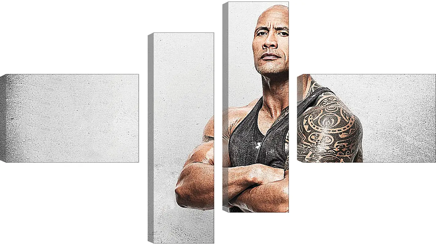 Модульная картина - Dwayne Douglas Johnson. Дуэйн Джонсон (Скала)