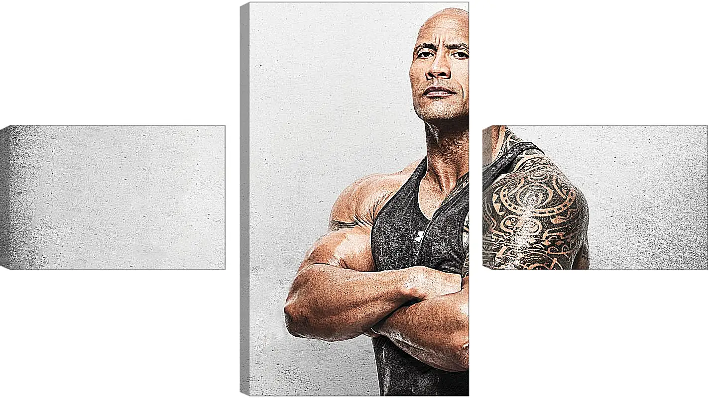 Модульная картина - Dwayne Douglas Johnson. Дуэйн Джонсон (Скала)