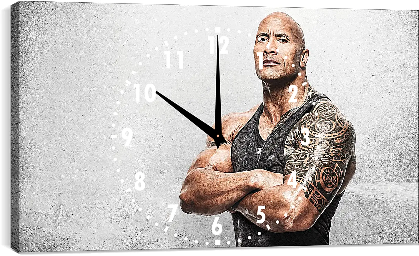 Часы картина - Dwayne Douglas Johnson. Дуэйн Джонсон (Скала)