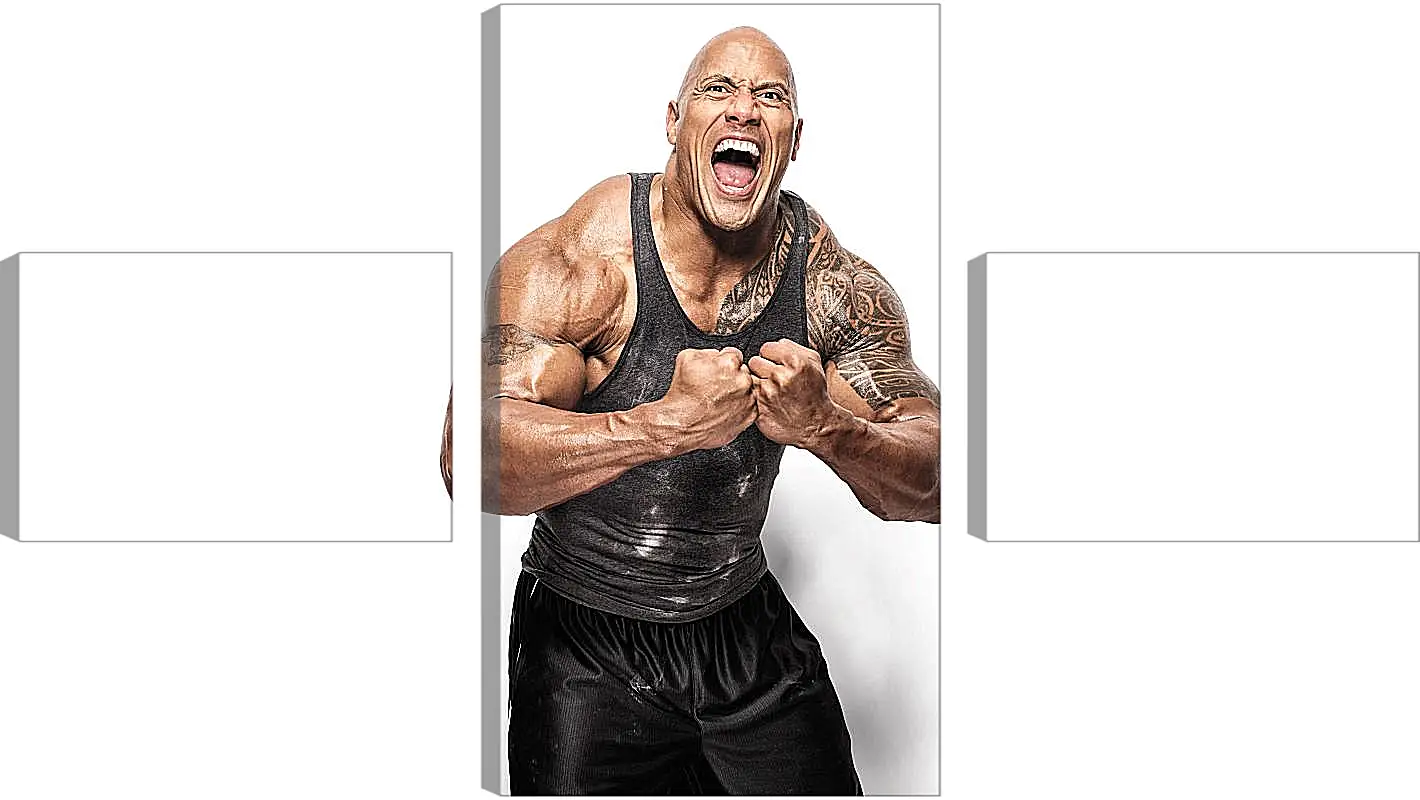 Модульная картина - Dwayne Douglas Johnson. Дуэйн Джонсон (Скала)