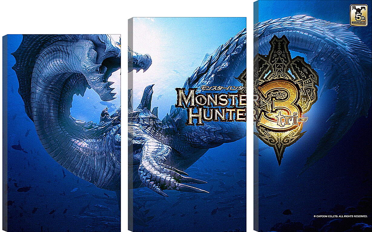 Модульная картина - Monster Hunter
