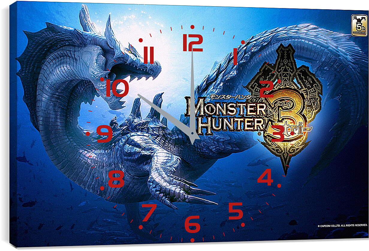 Часы картина - Monster Hunter

