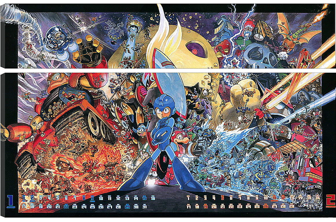 Модульная картина - Mega Man
