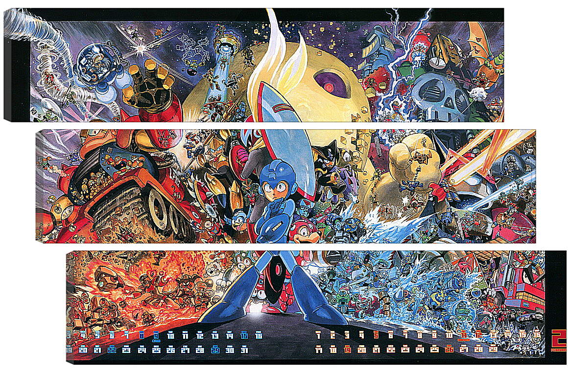 Модульная картина - Mega Man
