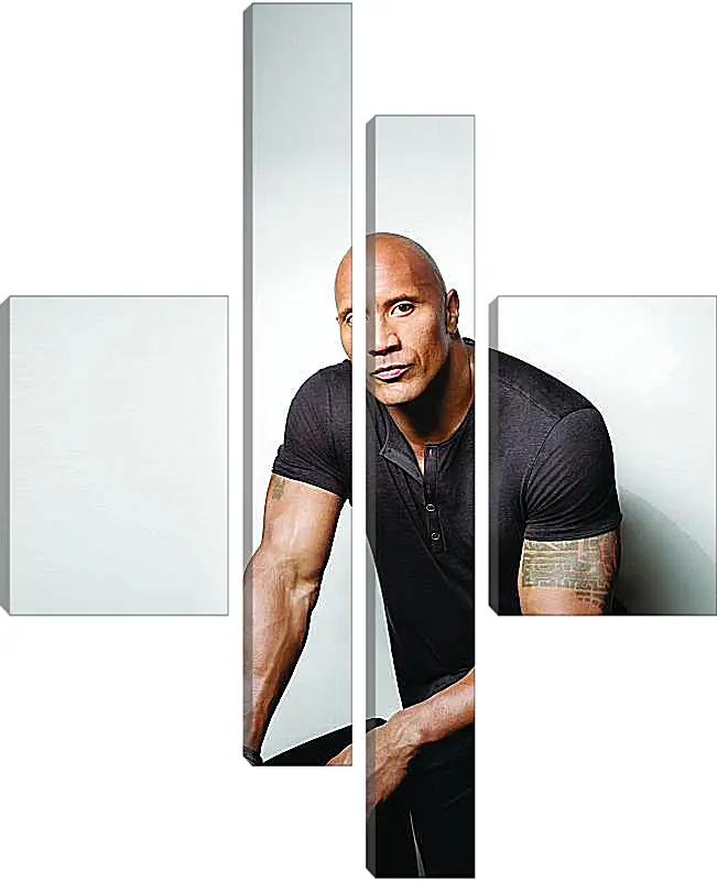 Модульная картина - Dwayne Douglas Johnson. Дуэйн Джонсон (Скала)