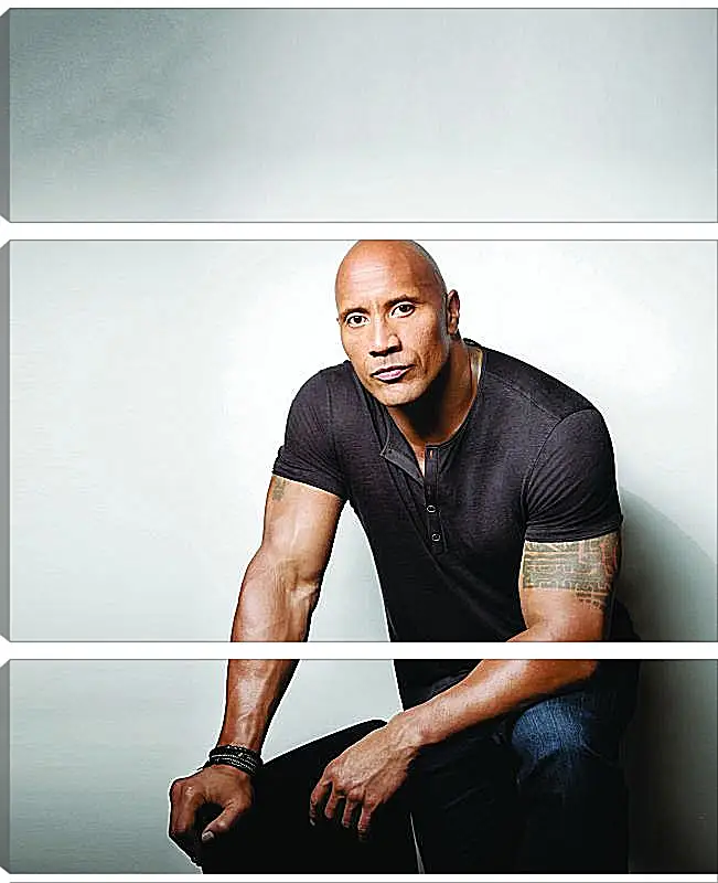 Модульная картина - Dwayne Douglas Johnson. Дуэйн Джонсон (Скала)