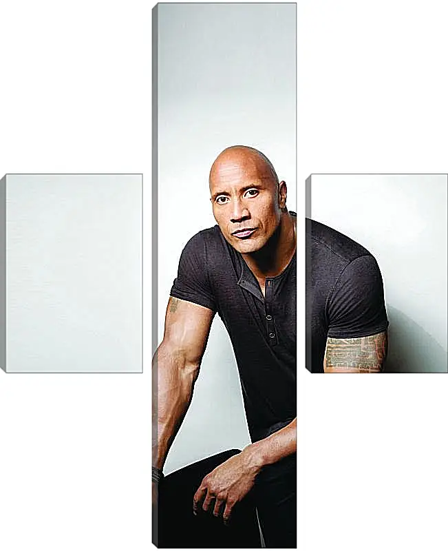 Модульная картина - Dwayne Douglas Johnson. Дуэйн Джонсон (Скала)