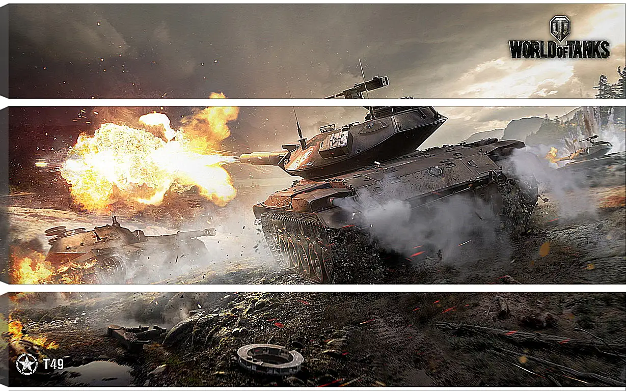 Модульная картина - World Of Tanks