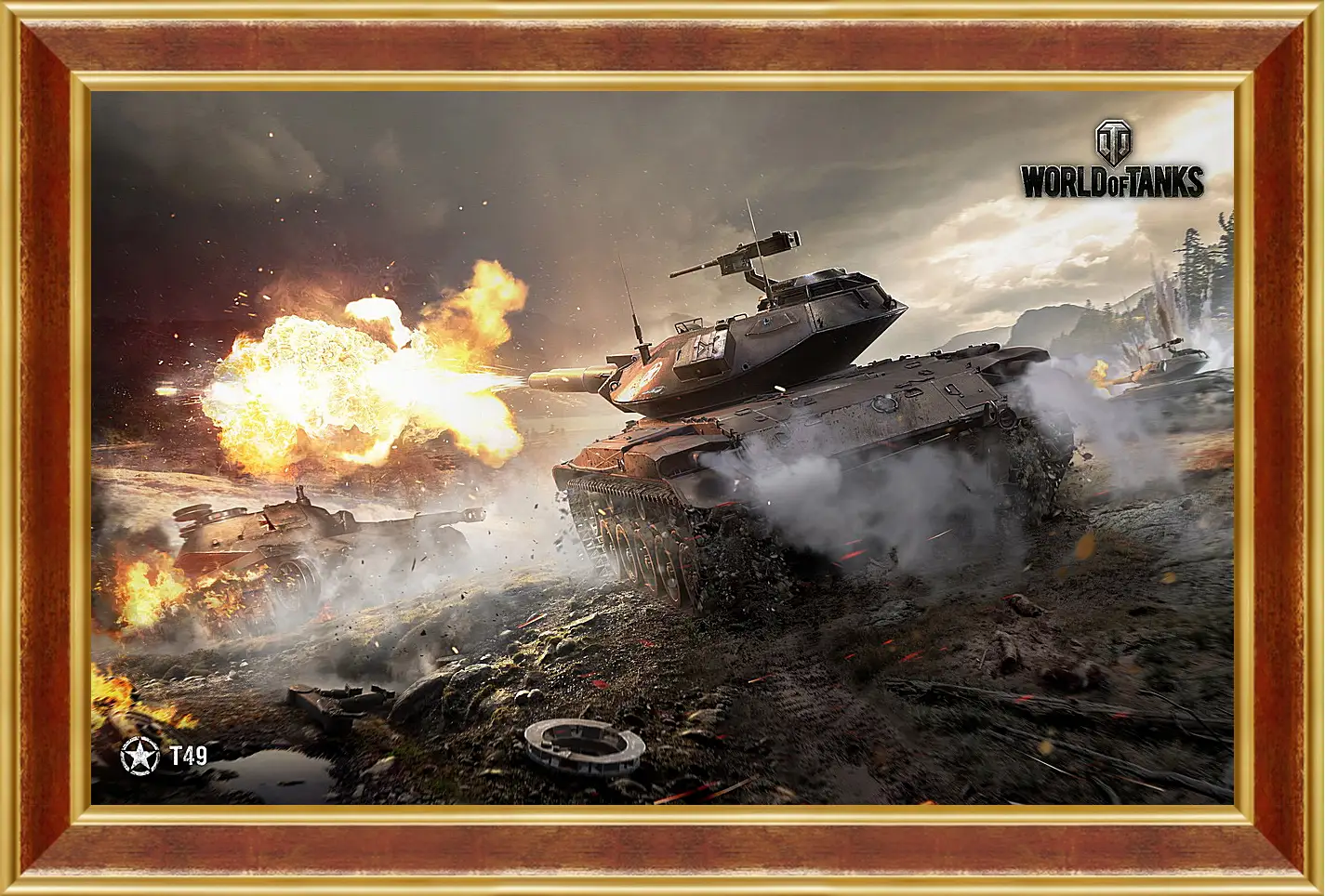 Картина в раме - World Of Tanks