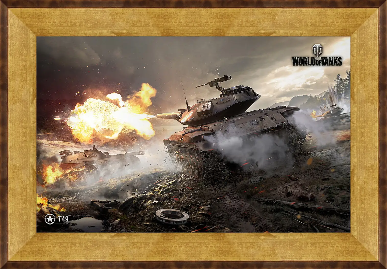 Картина в раме - World Of Tanks