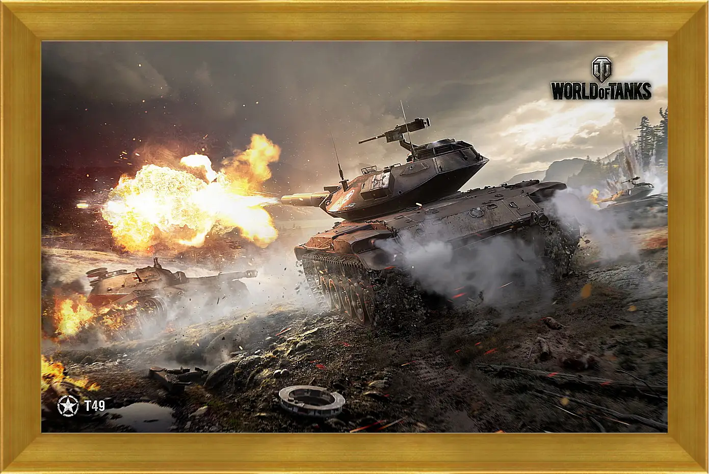 Картина в раме - World Of Tanks