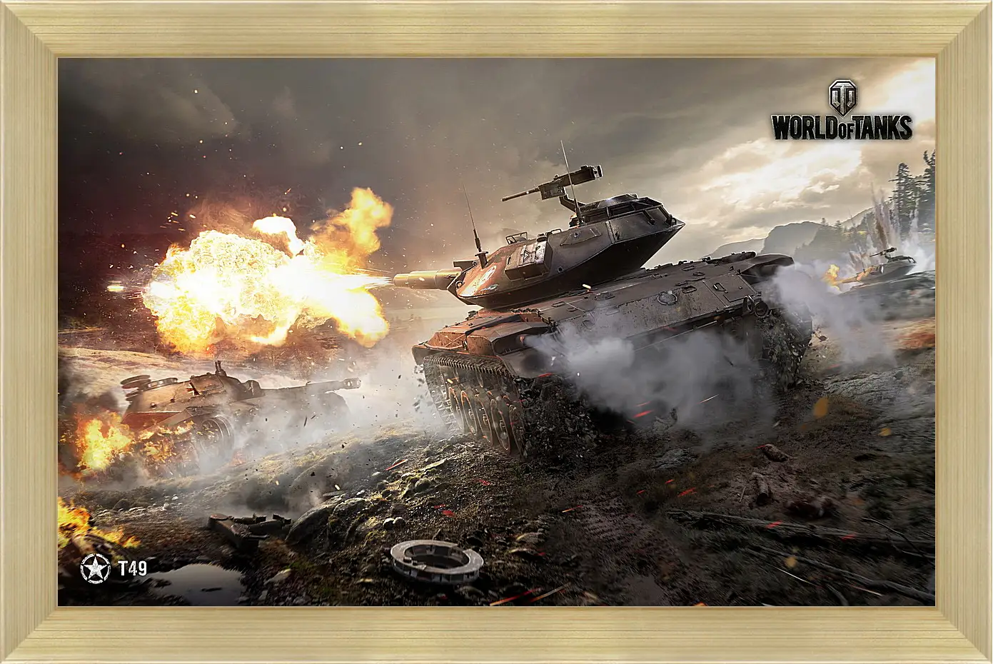 Картина в раме - World Of Tanks