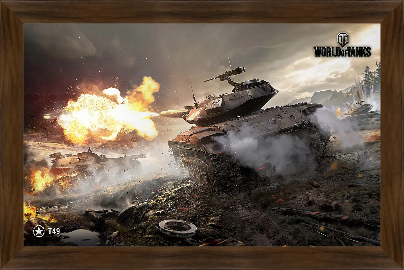 Картина в раме - World Of Tanks