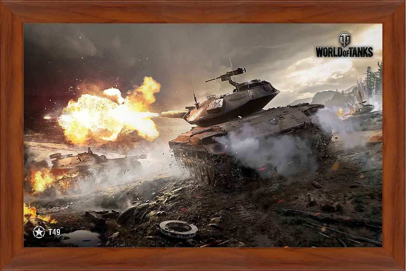 Картина в раме - World Of Tanks