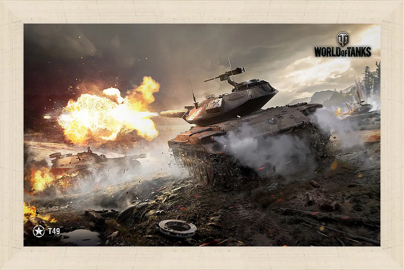 Картина в раме - World Of Tanks