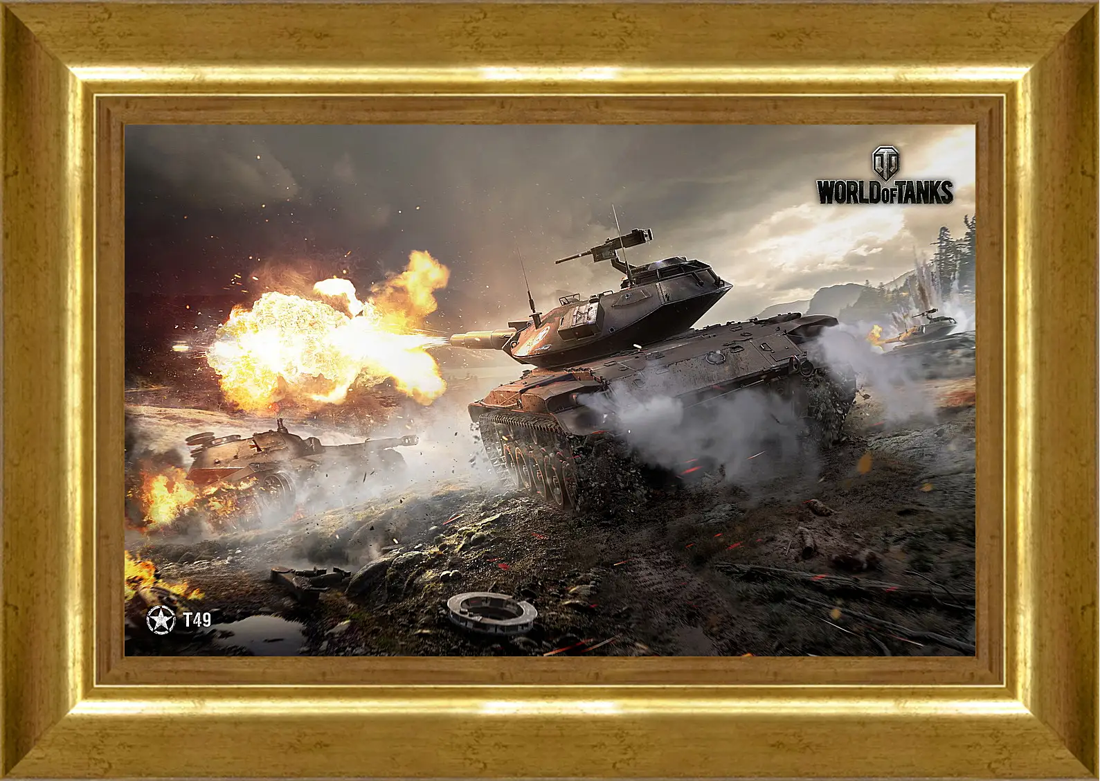 Картина в раме - World Of Tanks